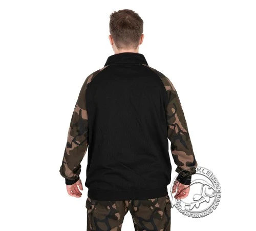 Толстовка на молнии Fox LW Black/Camo QTR Zip