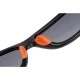 Поляризационные солнцезащитные черно-оранжевые очки Fox Collection Black Orange Shades - Grey Lens