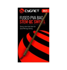 Система для ловли с ПВА Cygnet Fused PVA Bag Stem - QC Swivel