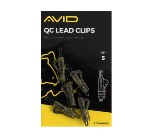 Безопасные клипсы с быстросъемником Avid Carp QC Lead Clips