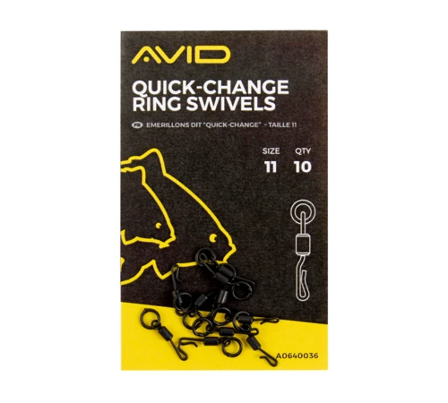 Быстросъемные вертлюги с кольцом №11 Avid Carp Quick Change Ring Swivel