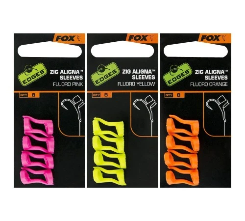 Лентяйки для зиг-рига Fox Zig Aligna Sleeves Fluoro