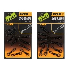 Вертлюг с быстросъемом Fox Edges Kwik change hook swivels