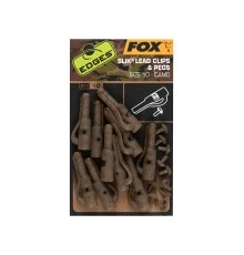 Безопасные клипсы Fox EDGES Camo Slik Lead Clip & Pegs (Size 10)