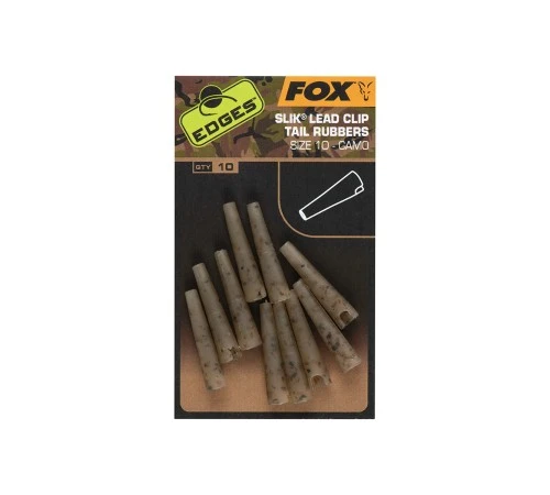 Конусы Fox EDGES Camo Slik Lead Clip Tail Rubber (Size 10)