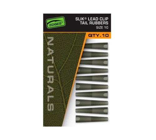 Конусы для безопасных клипс Fox EDGES Naturals Slik Lead Clip Tail Rubber №10