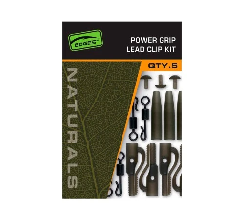 Комплект безопасных клипс Fox EDGES Naturals Power Grip Lead Clip Kit