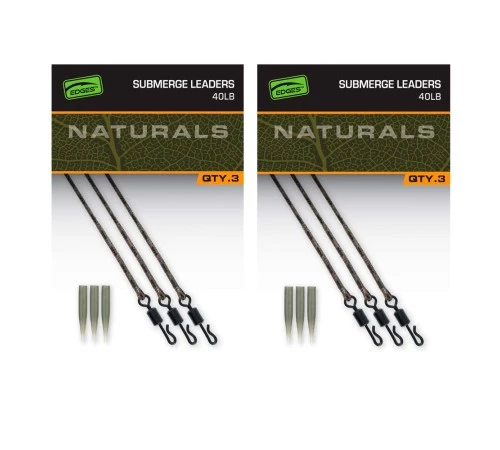 Готовые ледкоры без сердечника Fox EDGES Naturals Submerge Leaders