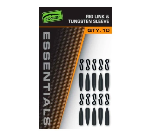 Застежки и вольфрамовые конусы Fox EDGES Essentials Rig Link & Tungsten Sleeve