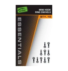 Мини-вертлюги с колечком Fox EDGES Essentials Mini Hook Ring Swivels