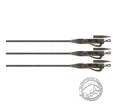 Готовые оснастки на монтажной трубке с безопасной клипсой FOX Edges Tubing Lead Clip Ready Rig 3шт