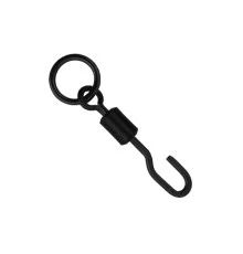 Вертлюг с кольцом и быстросъемом Gardner Covert QC Hook Flexi-Ring Swivels size 12