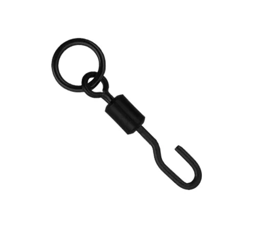Вертлюг с кольцом и быстросъемом Gardner Covert QC Hook Flexi-Ring Swivels size 12