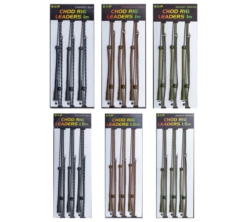 Набор готовых оснасток ESP Leadcore Chod Rig
