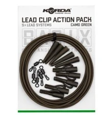 Набор Korda Basix Lead Clip Action Pack Camo green