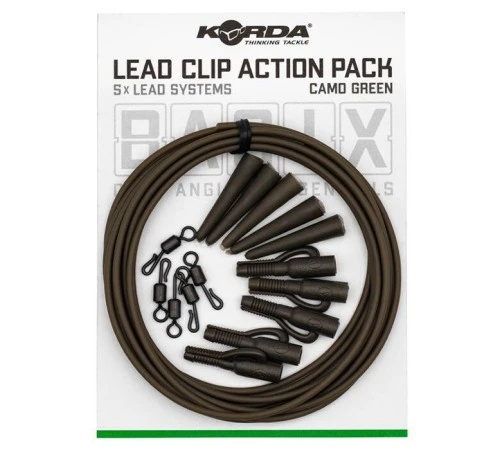 Набор Korda Basix Lead Clip Action Pack Camo green