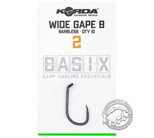 Крючок без бородки Korda Basix Wide Gape