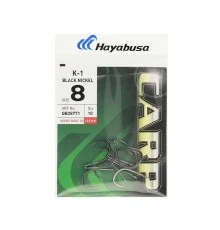 Крючки карповые черный никель размер №10 Hayabusa K-1