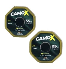 Плетеный поводковый материал Ridge Monkey Connexion CamoX Soft Coated Hooklink