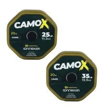 Плетеный поводковый материал Ridge Monkey Connexion CamoX Stiff Coated Hooklink