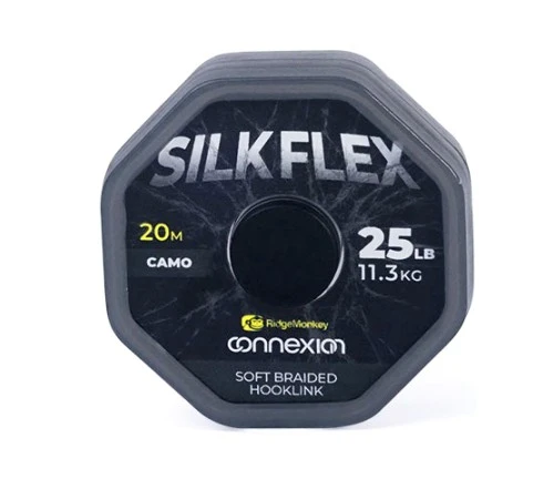 Поводковый материал Ridge Monkey Connexion SilkFlex Soft Braid 25lb