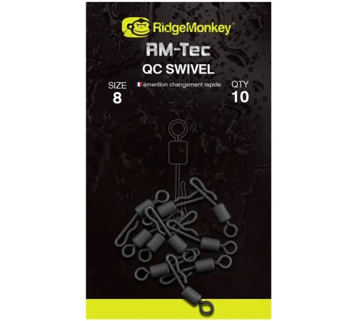 Вертлюг с быстросъемом RidgeMonkey RM-Tec Quick Change Swivel