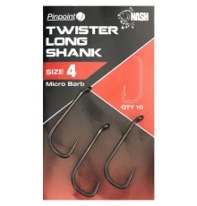 Крючки Nash Pinpoint Twister Long Shank