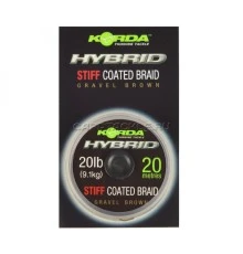 Поводковый материал Korda Hybrid Stiff Gravel Brown 20lb