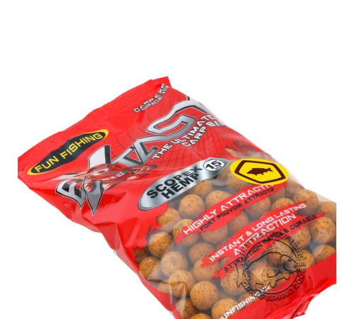 Тонущие бойлы Fun Fishing Extasy Bouillettes Scopex & Hemp