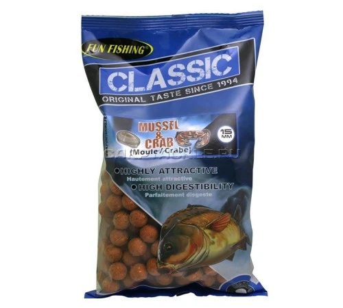 Тонущие бойлы Fun Fishing Classic Mussel & Crab