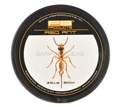 Снаг моно-лидер PB Products Red Ant Snagleader 35lb 80 meters