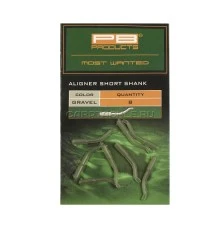 Изогнутая трубка для крючка PB Products Aligners Short Shank Gravel 8pcs