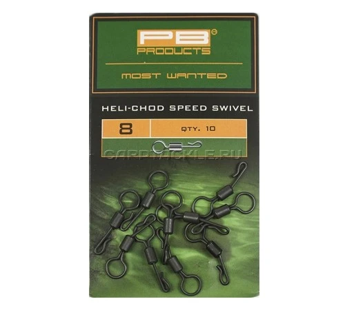 Вертлюг для оснастки вертолет PB Products Heli-Chod Speed Swivel 8
