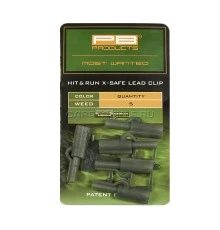 Безопасная клипса PB Products Hit&Run X-Safe Leadclip Weed 5шт