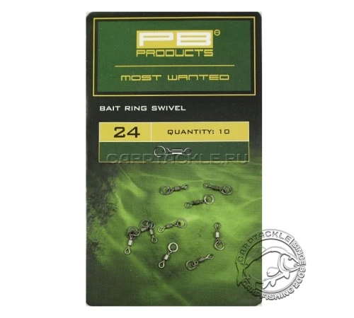 Мини вертлюг с кольцом PB Products Bait Ring Swivel
