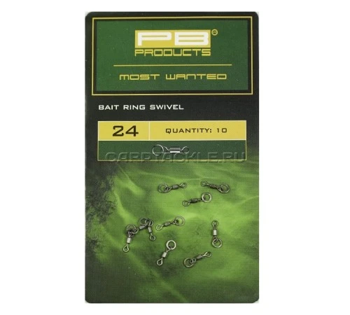Мини вертлюг с кольцом PB Products Bait Ring Swivel