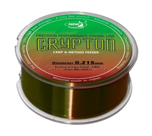 Леска Katran Crypton Carp & method feeder 300м 4,01кг/0,215мм