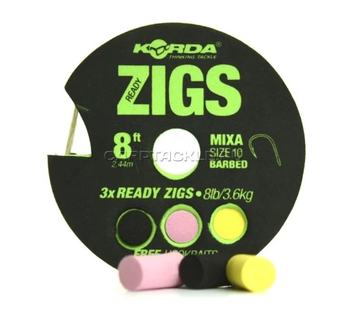Набор готовых поводков для ловли на zig-rig Korda Ready Zigs