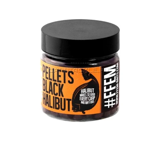 Насадочный пеллетс FFEM Hookbaits Pellets Black Halibut
