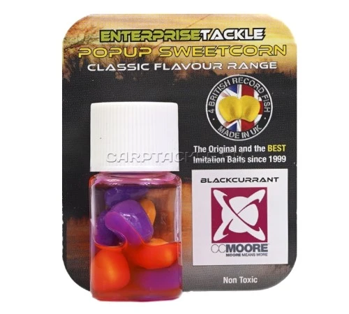 Искусственная плавающая насадка Enterprise Tackle Pop Up BLACKCURRANT-YELLOW/WHITE Черная смородина