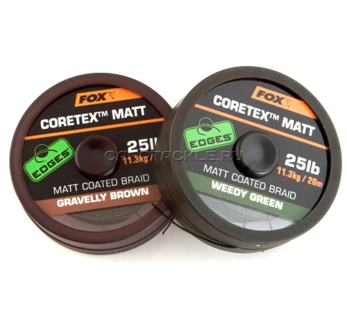 Поводковый материал в оплетке Fox EDGES Coretex Matt