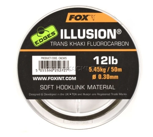 Флюорокарбоновый материал Fox EDGES Illusion Trans Khaki
