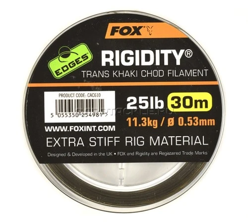 Поводковый материал Fox EDGES Rigidity Trans Khaki