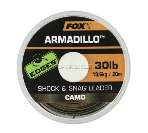 Шок лидер / поводковый материал Fox Edges Camo Armadillo Shock & Snag Leader