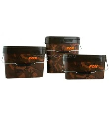 Ведро пластиковое с крышкой 5 литров FOX CAMO SQUARE BUCKETS 5L