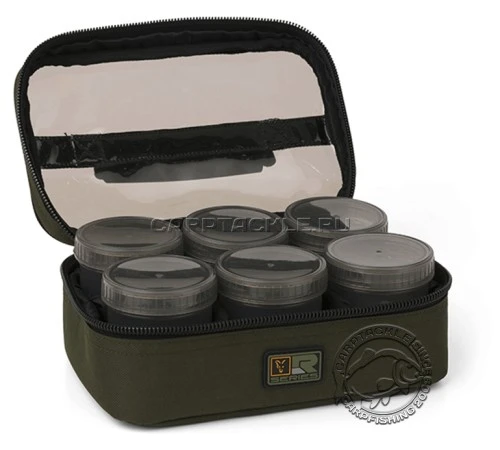 Сумка с 8 банками для насадок Fox R-Series Hookbaits Bag 8 Pots