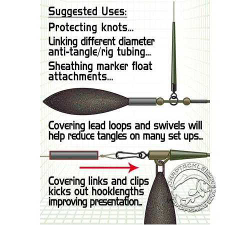 Трубки силиконовые 3,5mm Gardner COVERT SILICONE SLEEVES