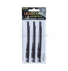 Набор готовых оснасток ESP Leadcore Lead Clips 1m Rigs Choddy Silt