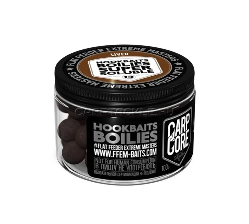 Бойлы растворимые FFEM Super Soluble HNV Boilies Liver 13mm 100ГР