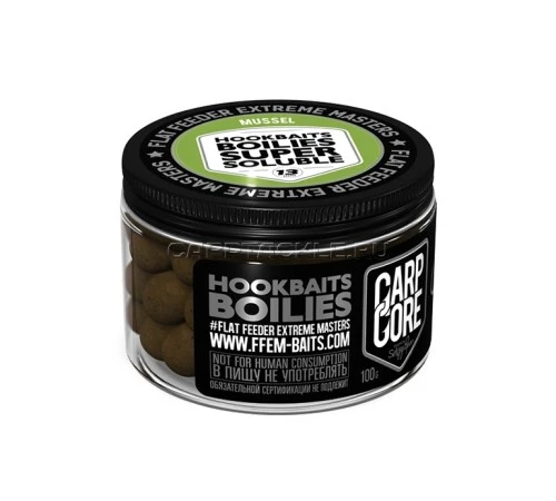 Бойлы растворимые FFEM Super Soluble HNV Boilies Mussel 13mm 100ГР